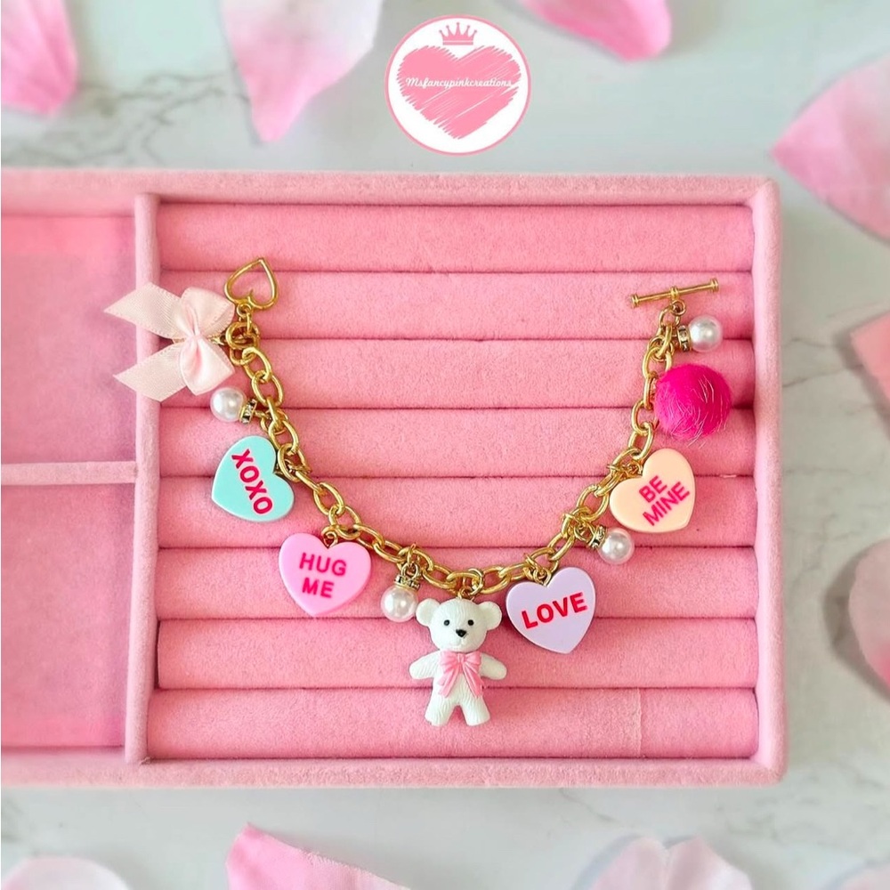 Gold Plated My Sweetheart Charm Bracelet